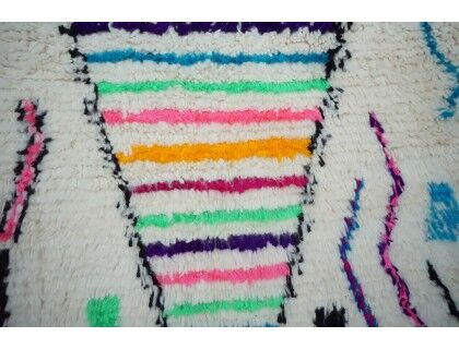 Colorful Berber carpet 265x146cm