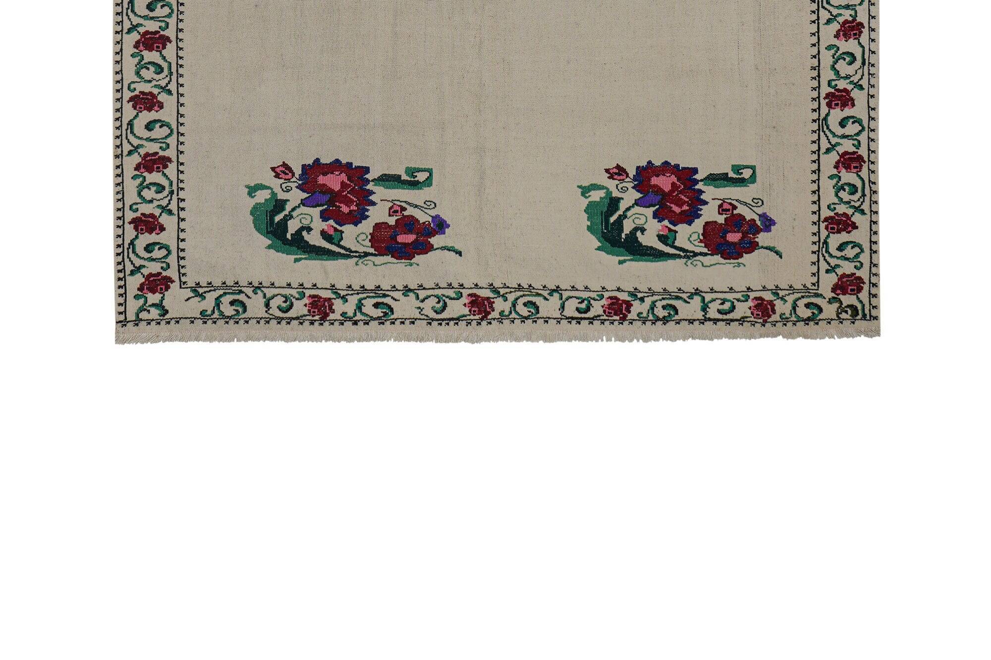 Vintage Turkish kilim handwoven 167x198 cm