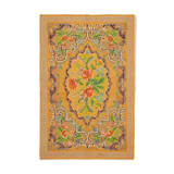 Kilim jaune moldave vintage fait à la main 200 cm x 300 cm