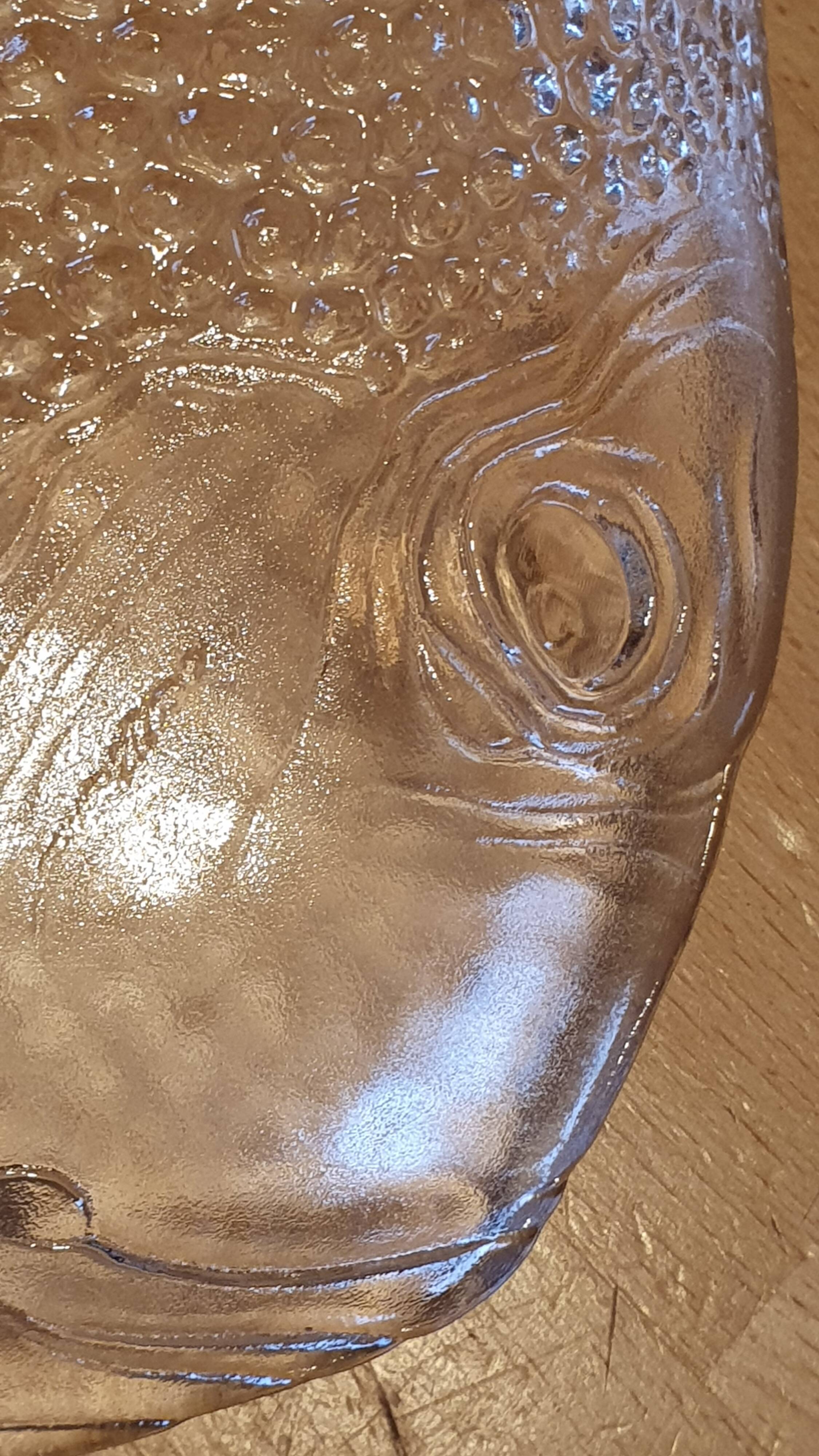 Glass dish fish from Arcoroc