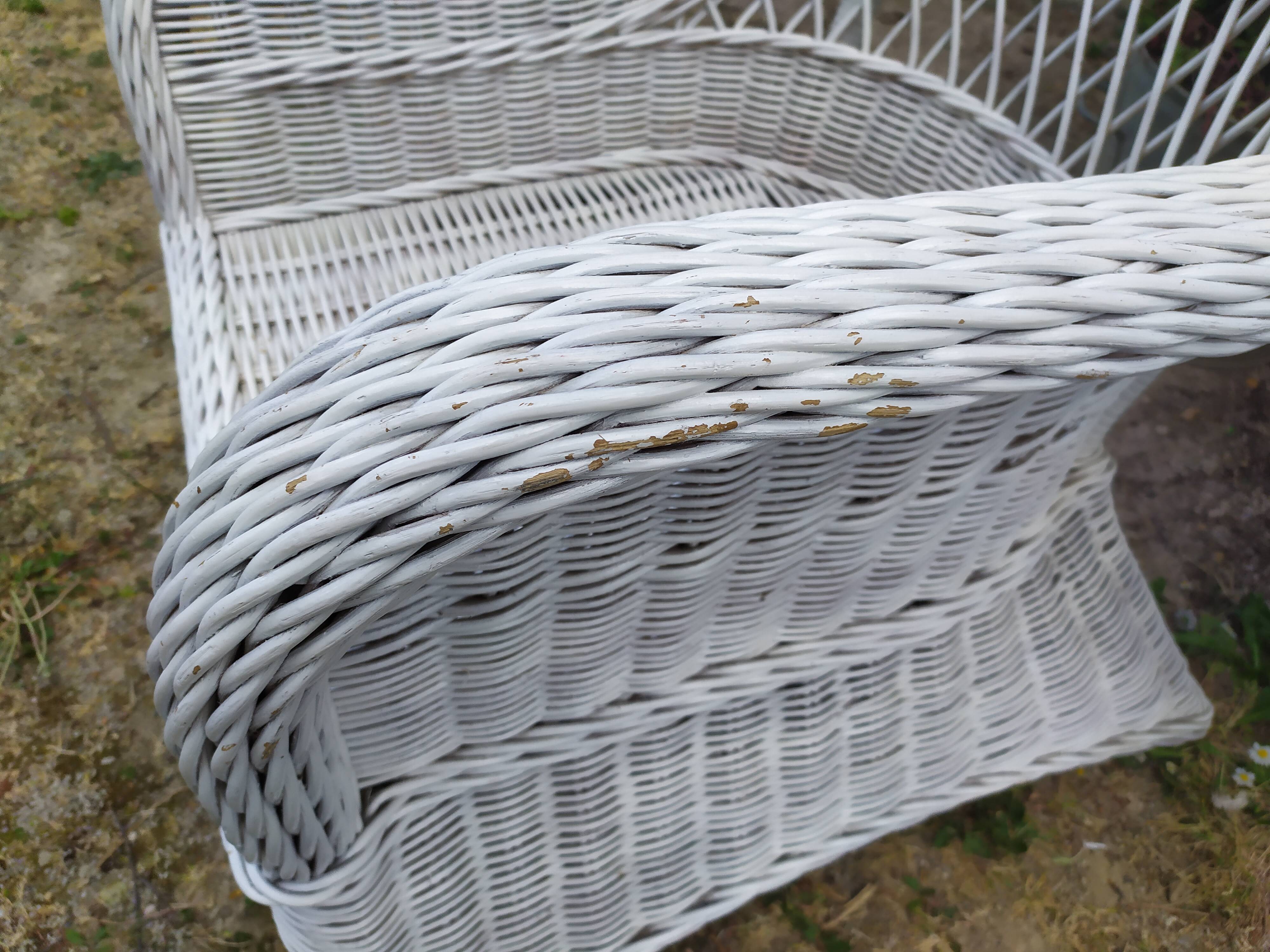 Rattan armchair