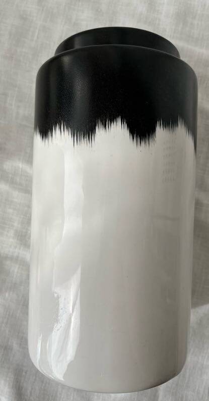 Normann Copenhagen white and black vase Agnes Fries
