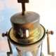Art Deco religious object, Old procession lantern, glass and gilded brass