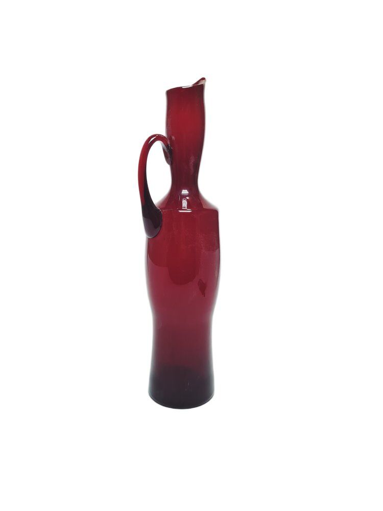 Postmodern jug by Zbigniew Horbowy for Sudety Glassworks, Poland, 1970s
