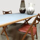 Vintage Hans J. Wegner sawhorse dining table AT303 Andreas Tuck