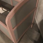 50s painted wood child bed