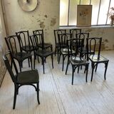 Lot 11 black Baumann bistro chairs