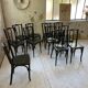 Lot 11 black Baumann bistro chairs