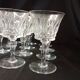 Set of 12 Baccarat Piccadilly Cut Crystal Red Wine Goblets