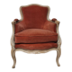 Louis XV style shepherdess armchair