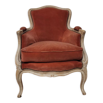 Fauteuil  bergère de style Louis XV