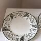 Longwy green ceramic plate, ironstone, 19th century