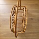 Rattan magazine holder
