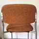 Pair of vintage Eurosit chairs, chrome and tweed, 1970s