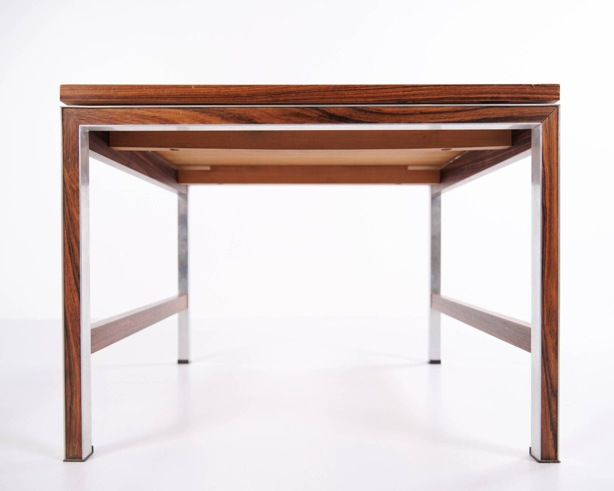 Side table / lamp table – rosewood – aluminium – 1960s