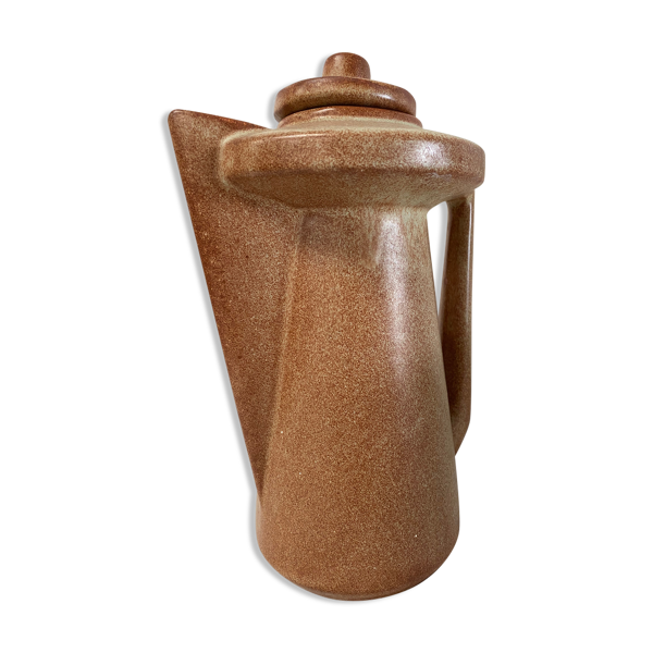 Carafe cafetière en grès vintage