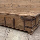 bench - teak chest from Burma with original fittings