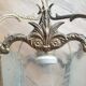 Small chandelier / lantern in bronze with etched glass - Louis XV style