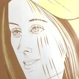 Original lithograph poster by Alex Katz, Galerie Roger d'Amécourt / FIAC, 1977