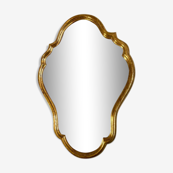 Classic golden mirror 76 x 56 cm
