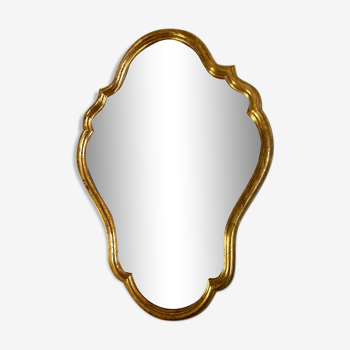 Miroir classique doré 76 x 56 cm