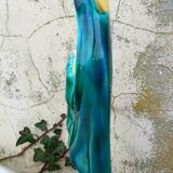 Vierge a l'enfant faience de desvres fourmaintraux - art deco