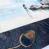 Table old fisherman's boats