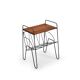 Mid Century Danish Side Table with Magazine Rack