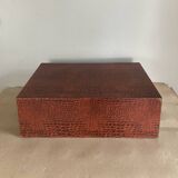 1960s cutlery box with Croco-style coating