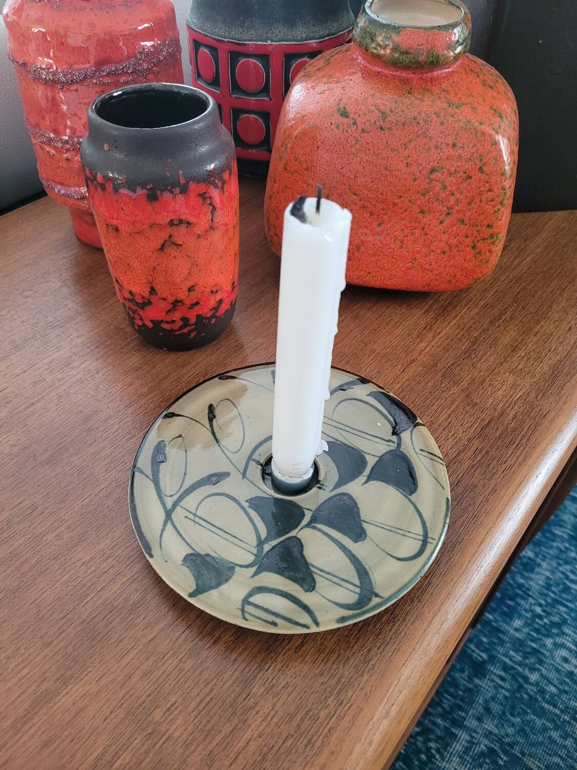 Vintage ceramic candle holder