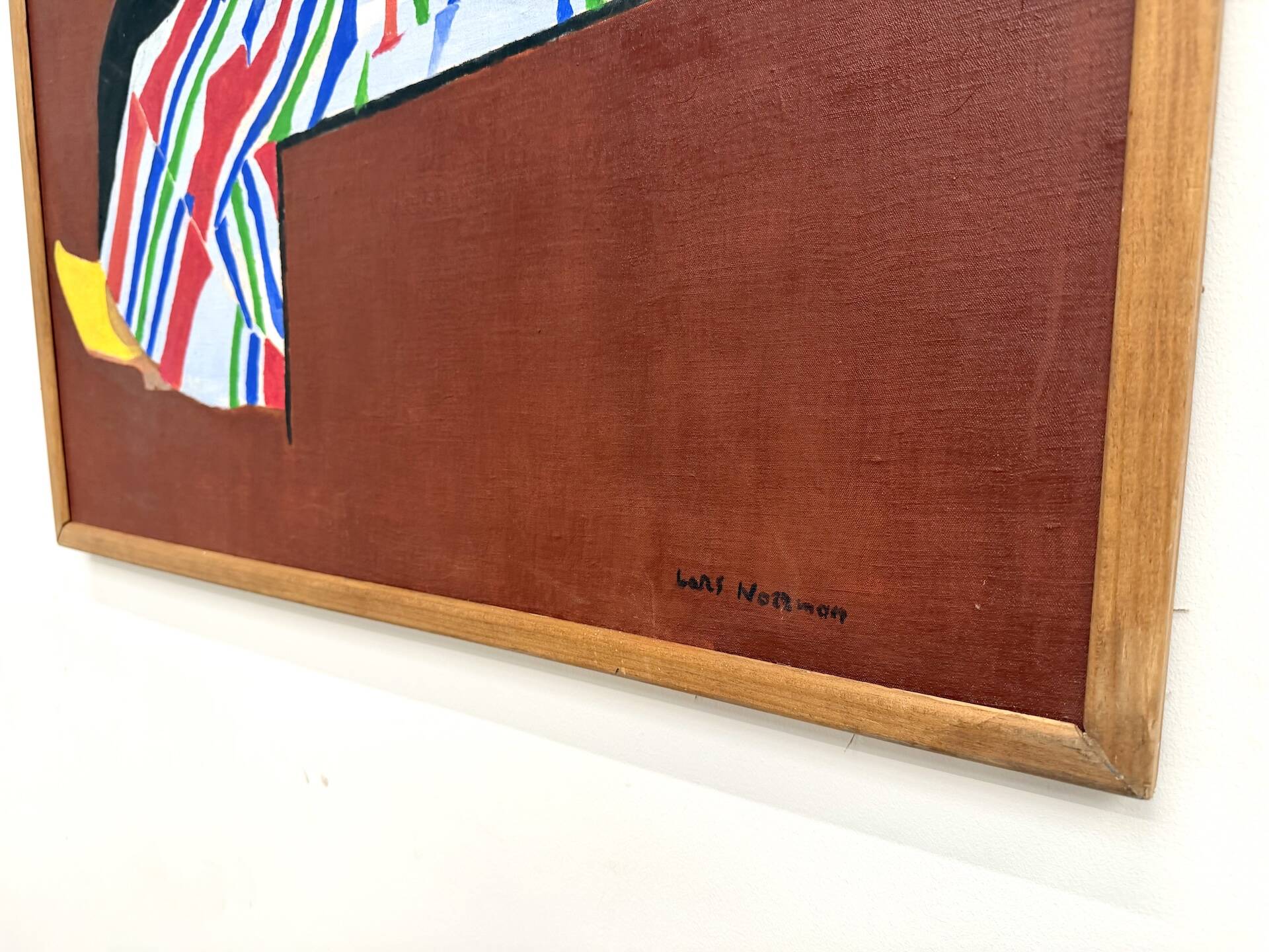 Large Swedish Tableau Signed Lars Norman (1962) – Oil on Panel