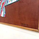 Large Swedish Tableau Signed Lars Norman (1962) – Oil on Panel