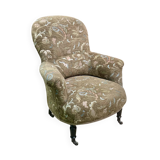 Napoleon III armchair, 19th century, fully restored and reupholstered
