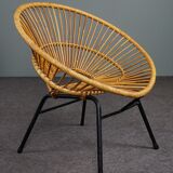 Rattan armchair, Dutch Design, 1960