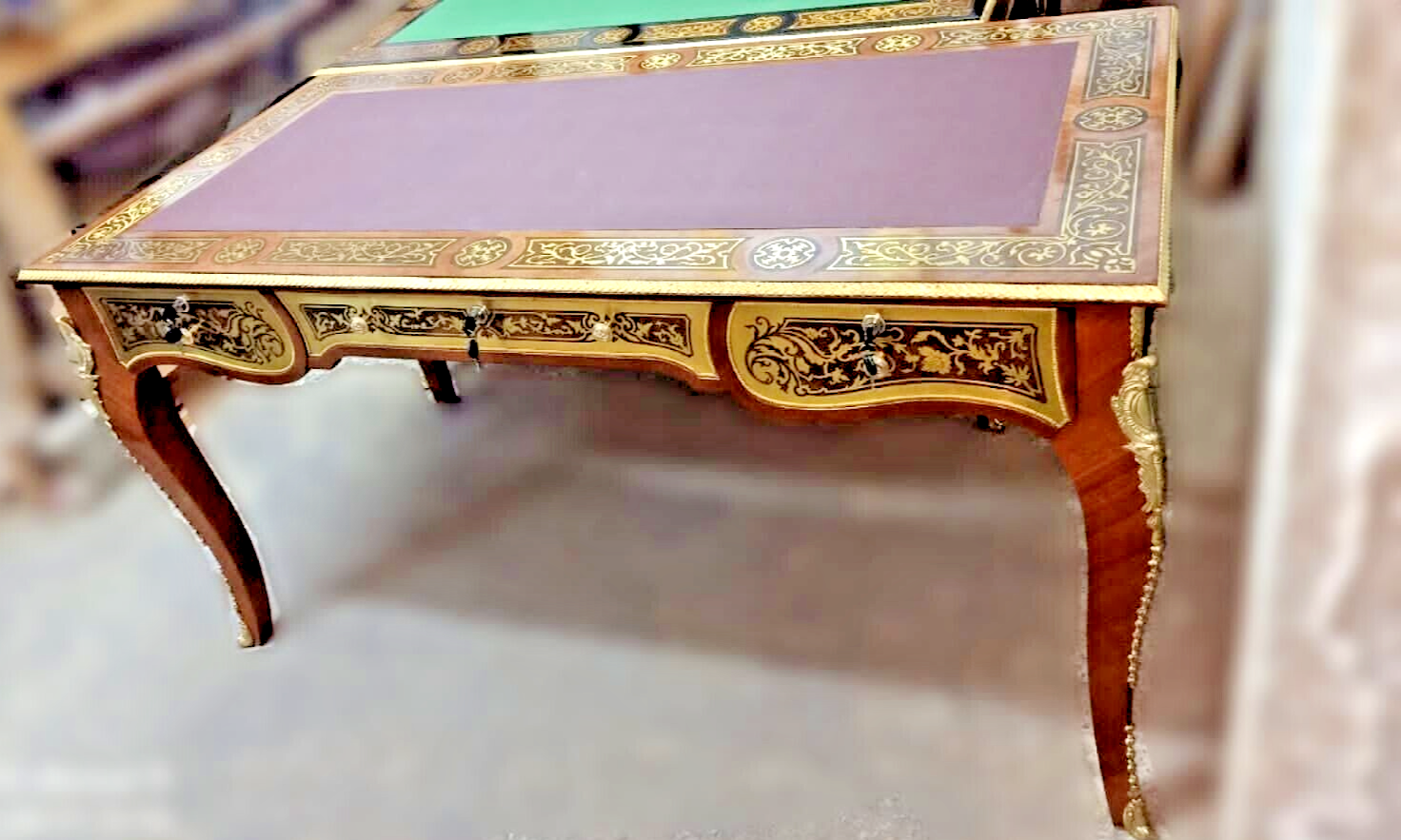 Boulle-style desk