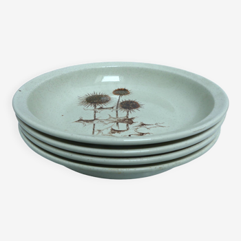 Sarreguemines stoneware soup plates