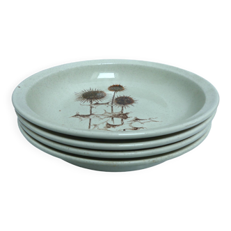 Sarreguemines stoneware soup plates