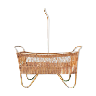 Children's rattan bed cradle