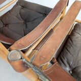 Set of 2 Safari 'Sirocco' chairs by Arne Norell 1960s