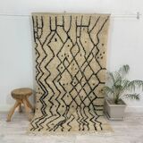 Handmade Moroccan Berber carpet 224 x 127 CM