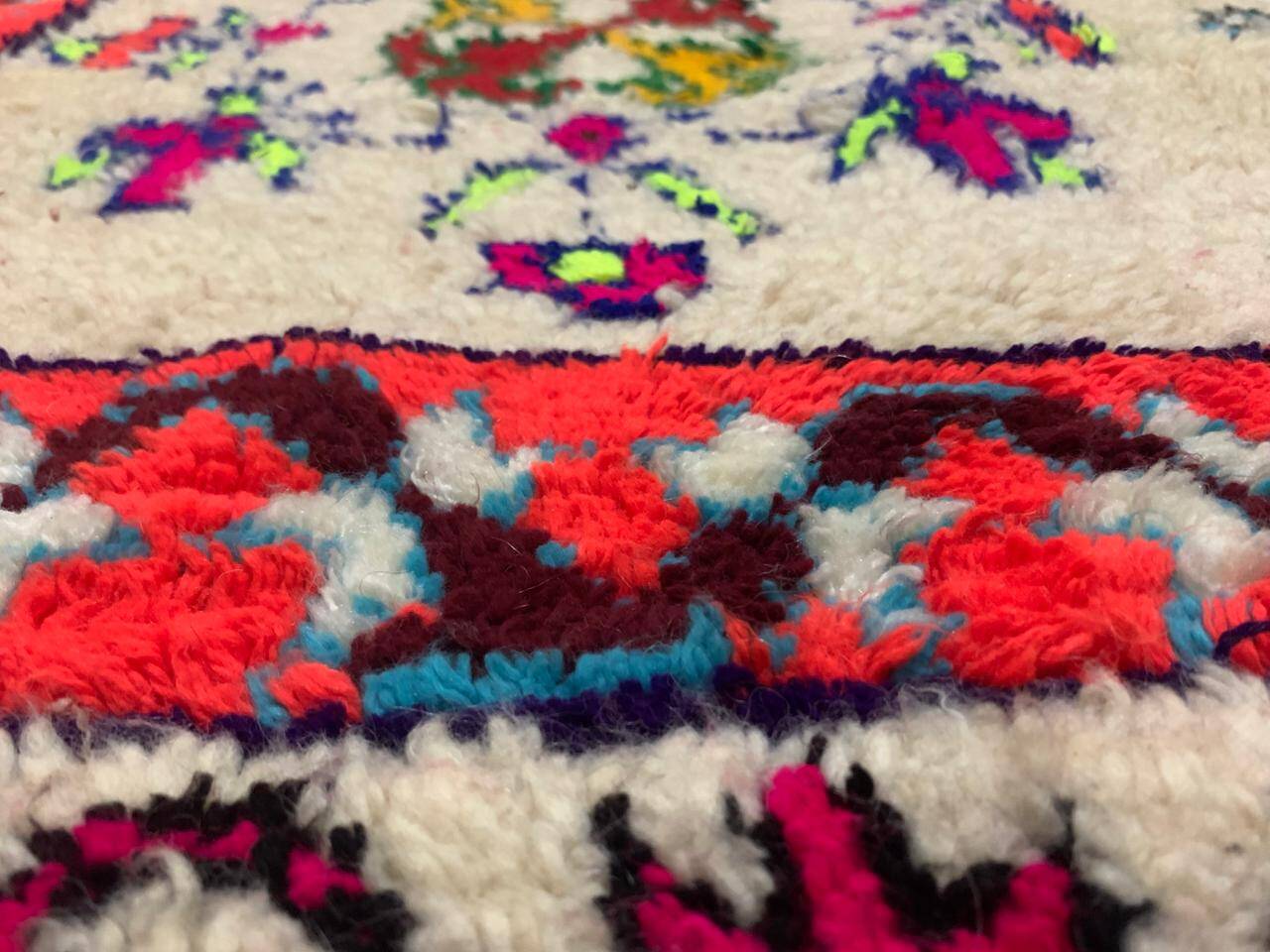 Traditional handmade Bni Ouarin rug size 300x150 cm