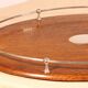 19th century silver-plated metal and oak tray
