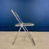 Pair of PLIA chairs by Giancarlo Piretti for Castelli Italy 1970s