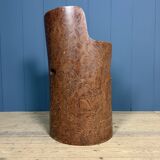 Old Swedish painted wooden trunk chair