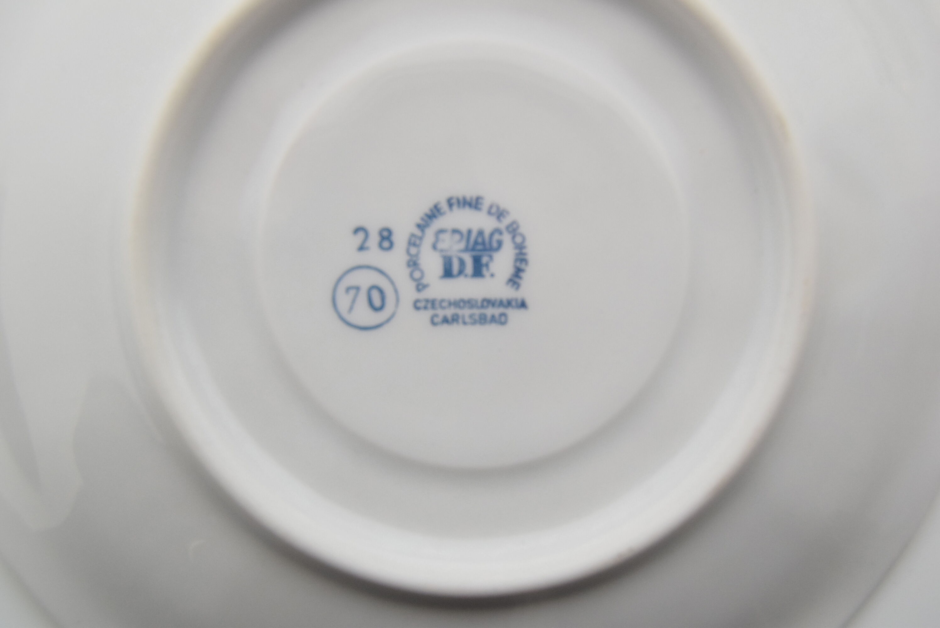 Set Porcelain for tea or coffee,Carlsbad porcealin by company Epiag D.F.,Circa 1960'S.