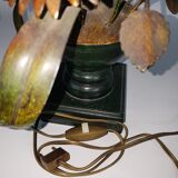 Lamp deco marguerittes metal Vintage 70s