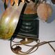 Lamp deco marguerittes metal Vintage 70s