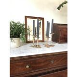 Pair of brass candlesticks