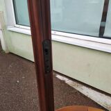 Floor lamp - wood - cane - glass