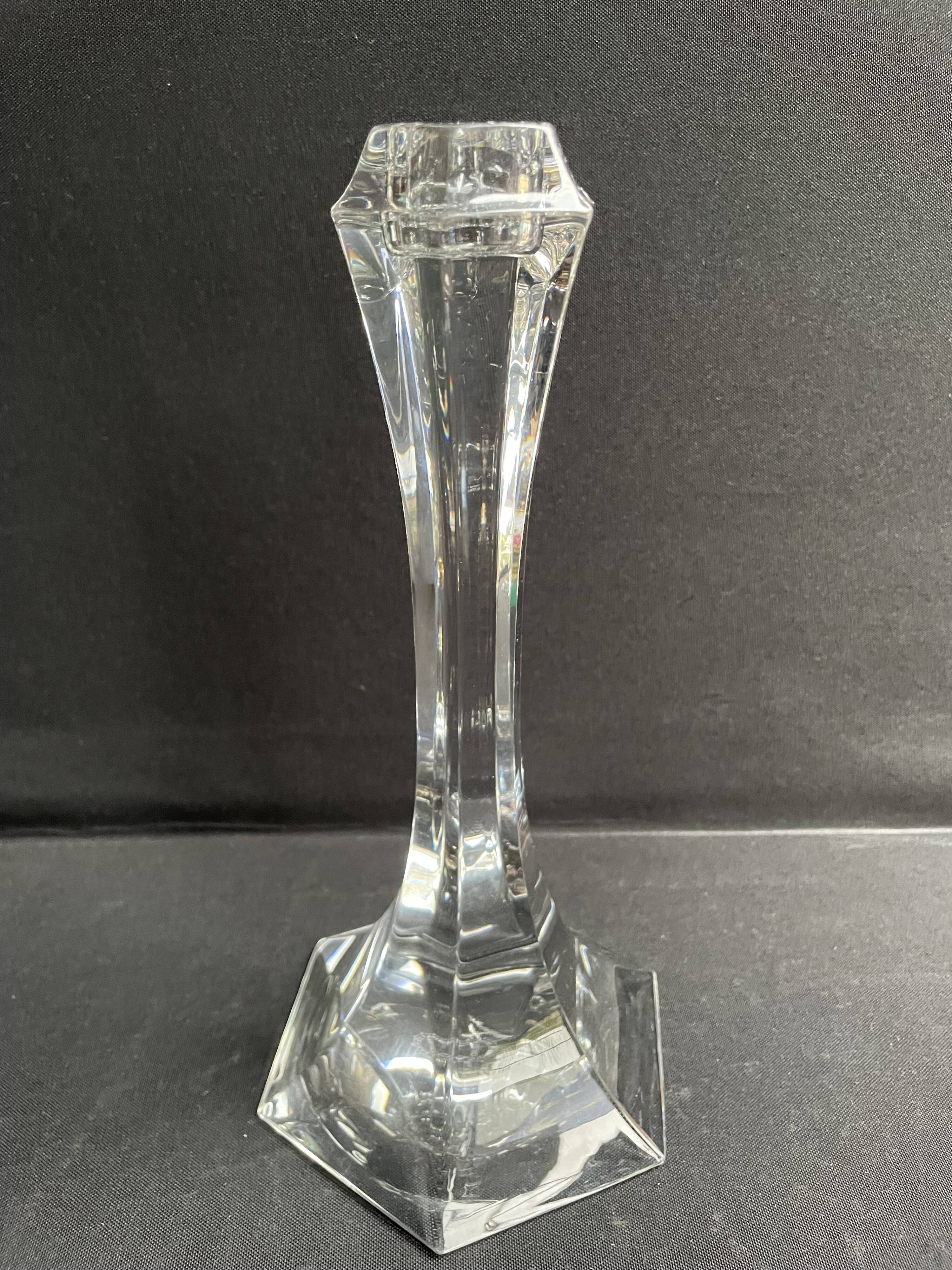 Pair of Saint Louis Vega candlesticks